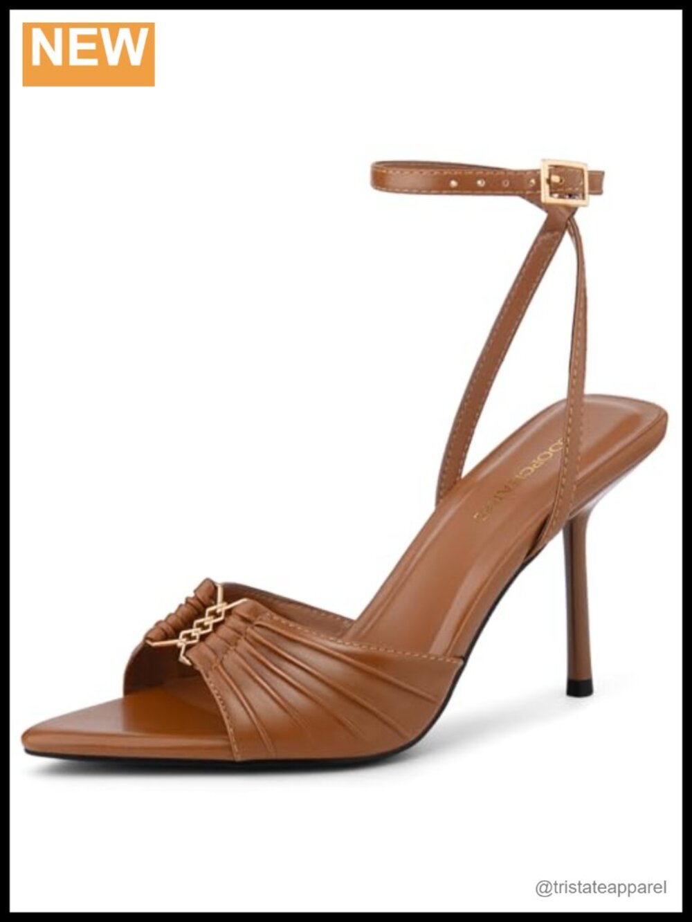 Women's Stiletto High Heels Pointed Open Peep Toe Sandals